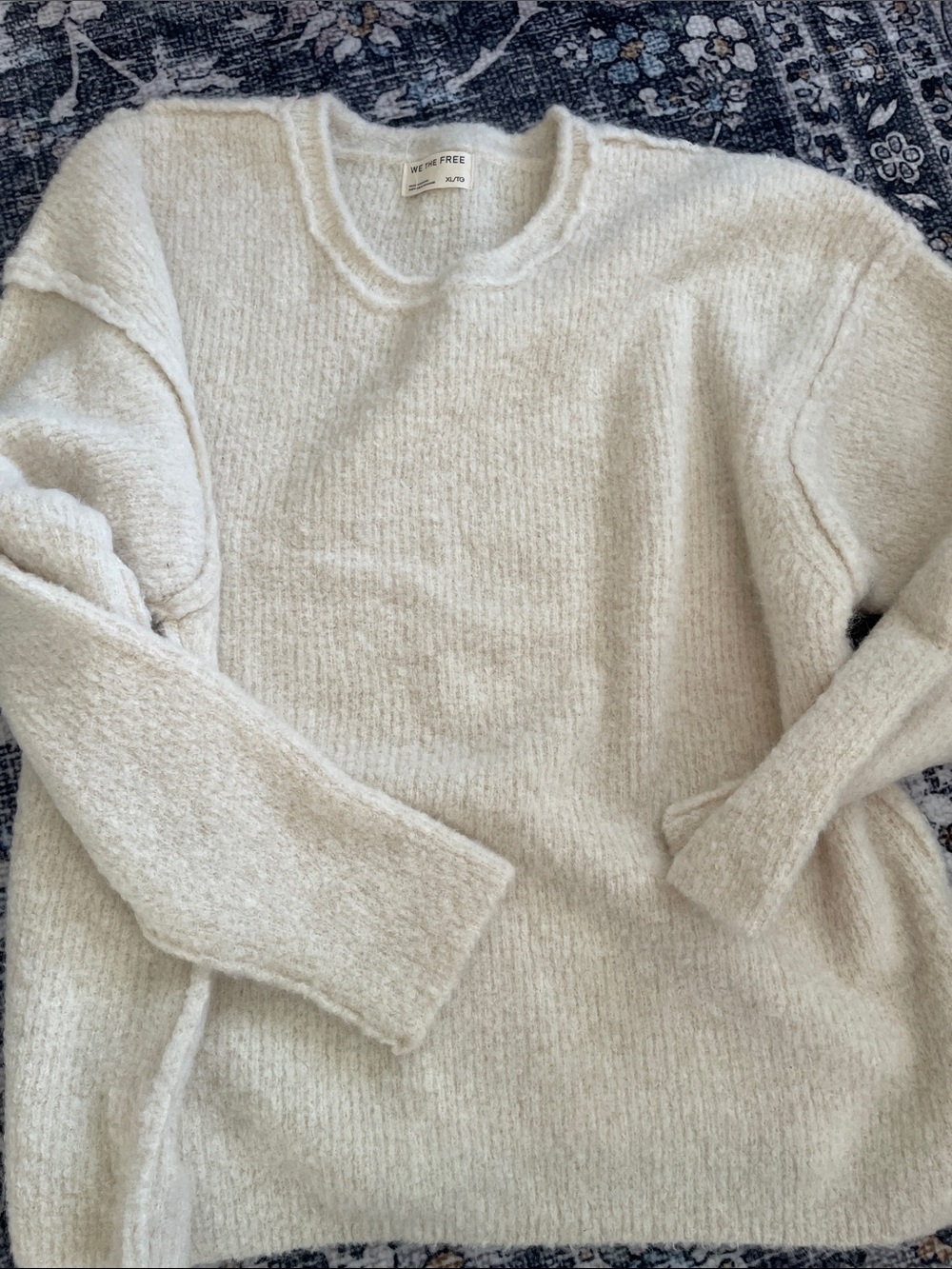 We The Free Cozy Scoop-Neck Sweater in Cream from Free People